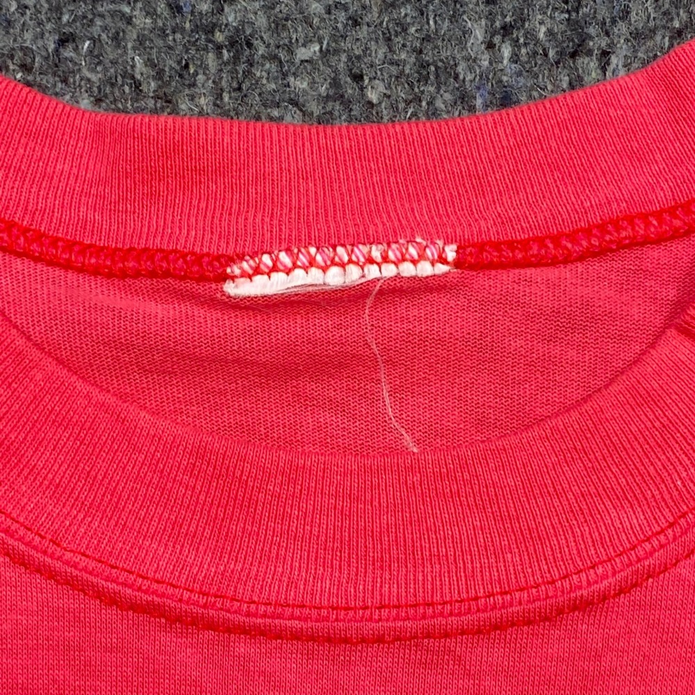 Cayman Islands T Shirt L Mens Red Pink Vintage 90s Single Stitch Embroidered Sun - Picture 4 of 8